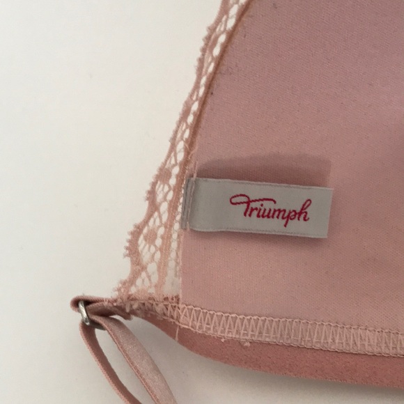 Triumph Darling Pink Lace Triangle Bra, Size S - Picture 4 of 4
